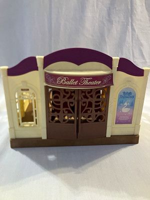 Sylvanian Families Ballet Theater Doll Playset w/ Panda & Rabbit, Accessories