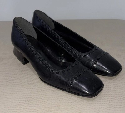 Proxy Made In Spain Classic Black Leather Women's Shoes Size 6