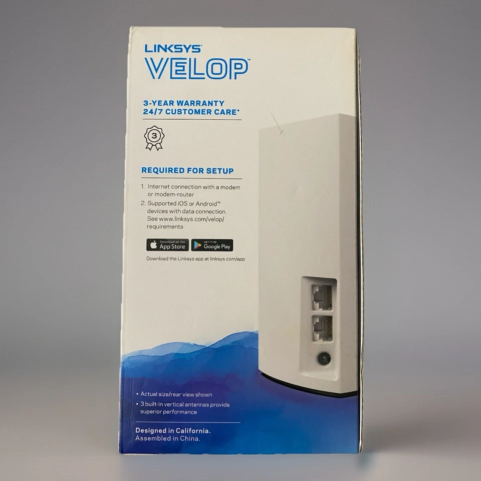 Linksys WHW01 Dual-Band Series VELOP AC1300 Whole Home Mesh Wi-Fi System - Image 4 of 4