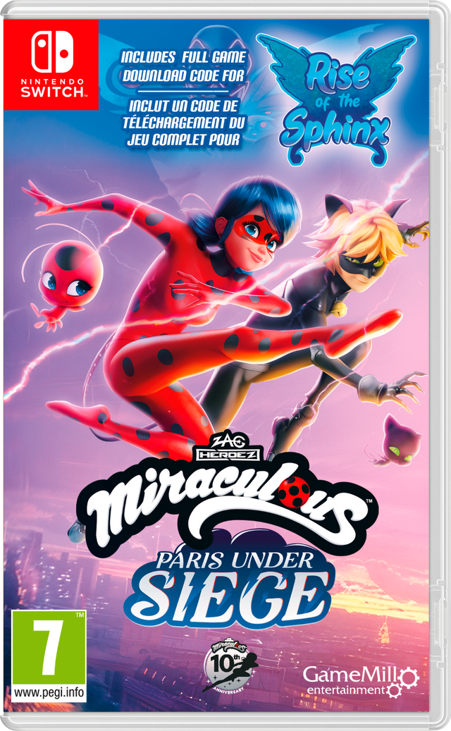 Miraculous 1 & 2 Paris Under Siege / Rise of the Sphinx Pack Switch - BRAND NEW