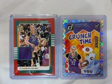 2025 Donruss WNBA Cameron Brink Jersey Patch Red SSP #5 Sparks And Crunch Time 