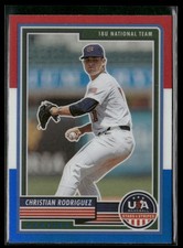 2023 Panini Stars & Stripes USA #58 Christian Rodriguez Red, White, & Blue