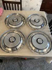 Genuine Ford Granada Consul Chrome Wheel Trims EXCELLENT CONDITION