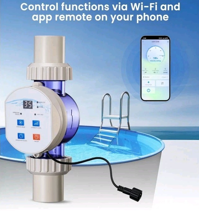 Salt Cell Chlorine Generator for Above-Ground Pools up to 11,887 Gallons,...