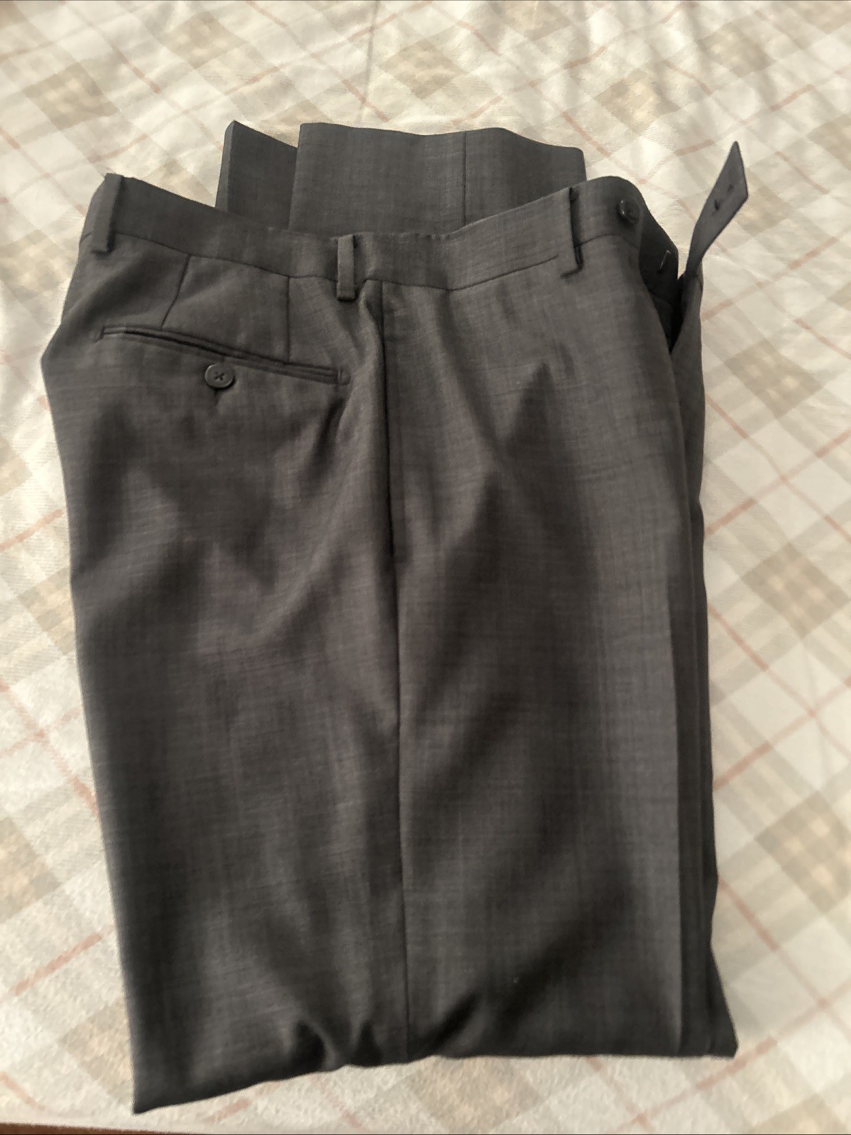 Calvin Klein Men's Solid Gray Suit 2-Piece Extreme Slim Fit thumbnail 8