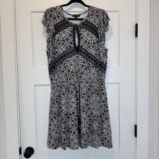 American Eagle Dress XL Floral Print Short Sleeve Boho Cottagecore Summer Casual