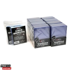 200-Count Card Toploaders and Card Sleeves,Pvc