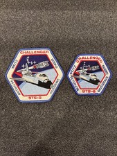 STS-6 mission patch featuring the Space Shuttle Challenger.set Of 2
