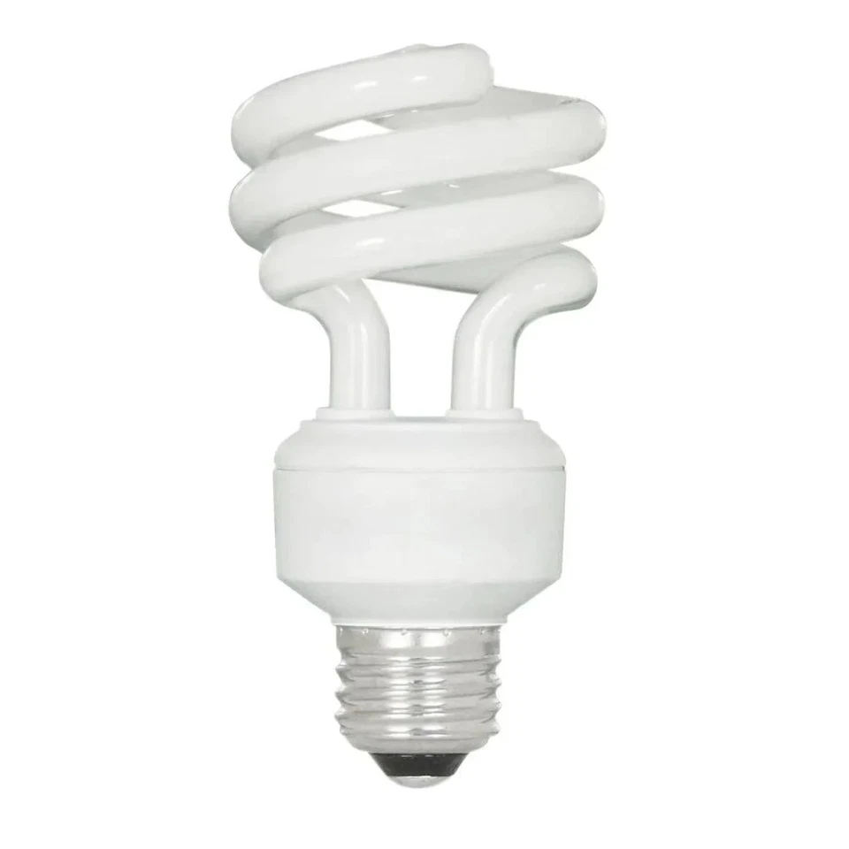75-Watt Equivalent A19 Spiral Non-Dimmable E26 Medium Base CFL Light Bulb - Image 2 of 3