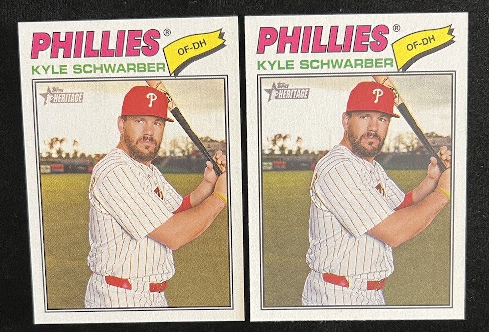 2026 Topps Heritage - #159 - Kyle Schwarber - Phillies + Extra