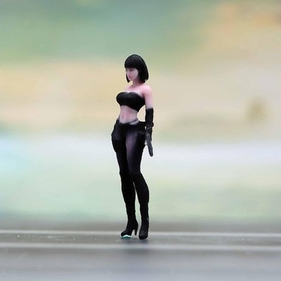 Miniatur-Mädchenfiguren im Maßstab 1:64, realistisch, winzige Sammlerstücke,