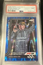 2025 Topps Chrome F1 Lewis Hamilton Blue RayWave Refractor /150 POP1 None Higher