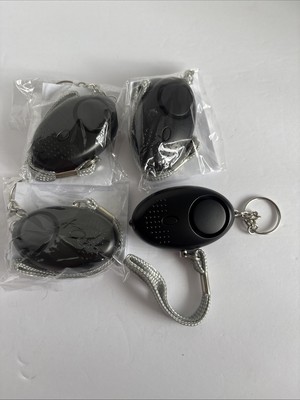 Personal Safety Alarm Keychain with Flashlight Set of 4