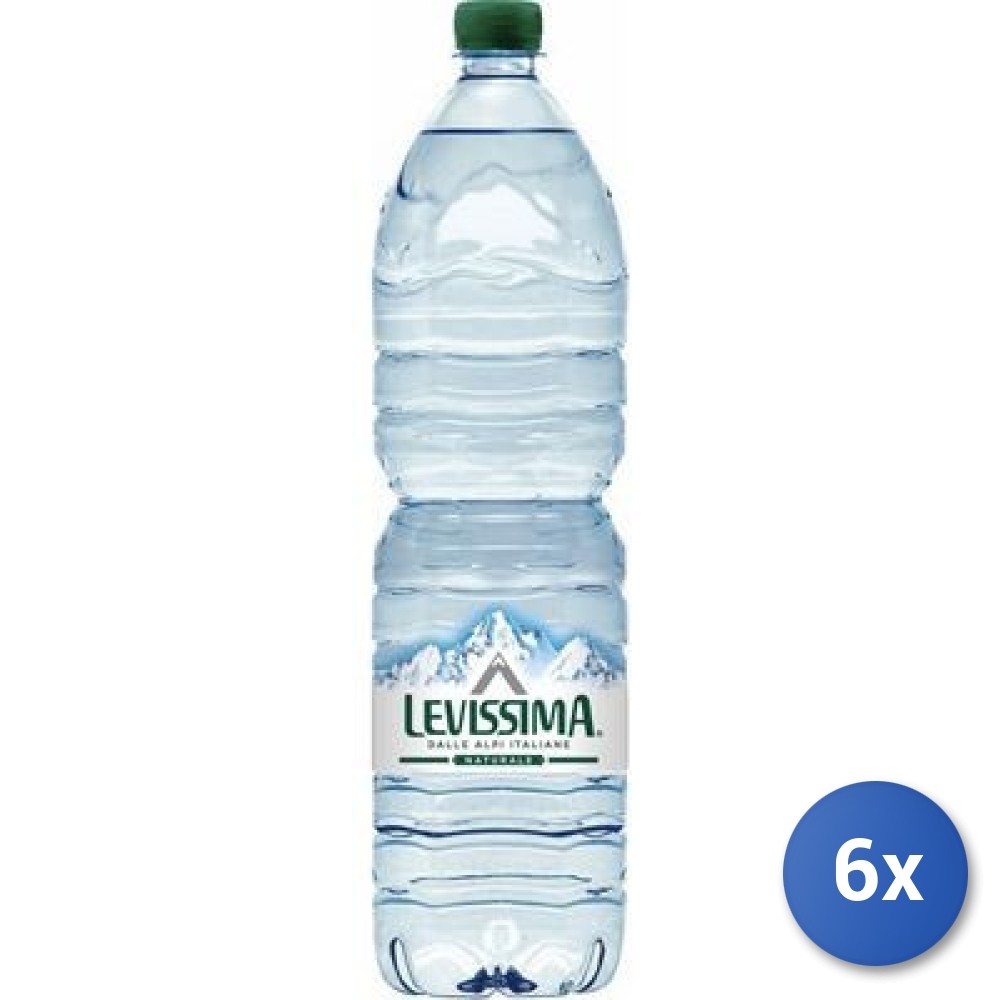 6X Multipack Levissima Natural Water Lt 1.5