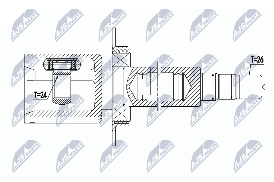 N.T.Y. NPW-VV-091.NTY Joint Kit, drive shaft for VOLVO