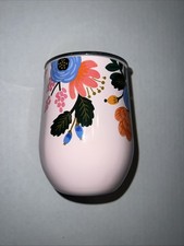 Corkcicle Cup Mug (12 Oz) 355 ml Thermos Vacuum Flask Stemless Wine Blush Floral