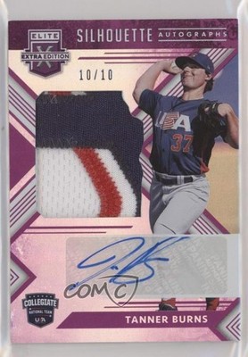 2018 Panini Elite Extra Edition Purple 10/10 Tanner Burns #UCSA-TB Auto hg6