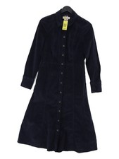 Boden Shirt Midi Dress UK10 in Blue