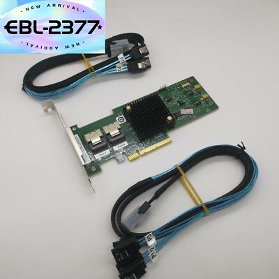 LSI 6Gbps SAS HBA LSI 9200-8i = (9211-8I) IT Mode ZFS FreeNAS unRAID + 2* Cable