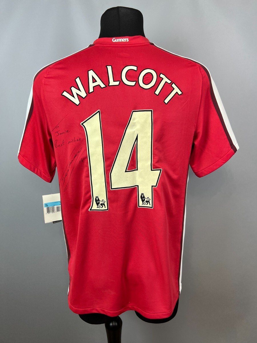 ARSENAL 2008 2010 WALCOTT HOME SHIRT AUTOGRAPH FOOTBALL SOCCER