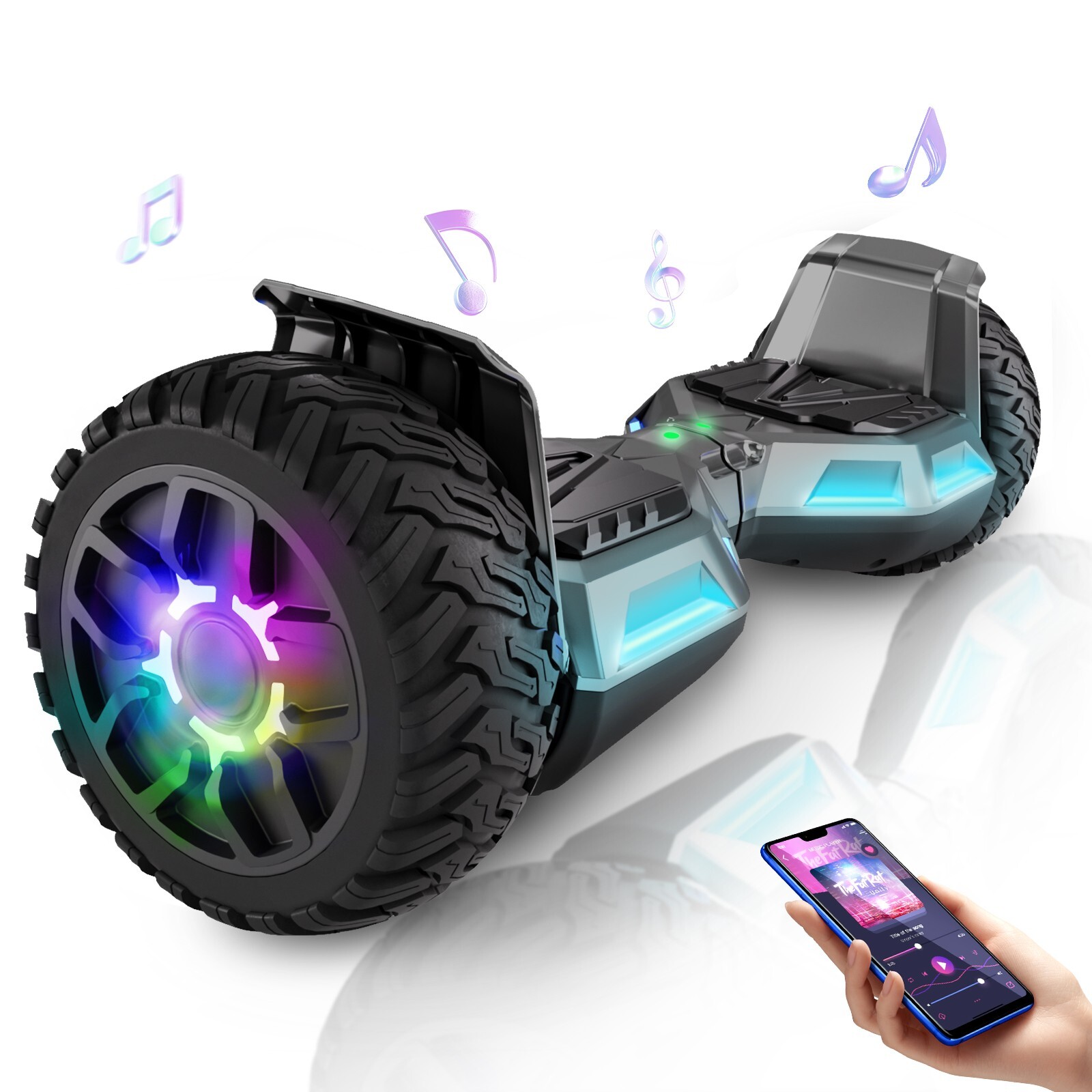Bluetooth Self-balancing Led Wheel & Light