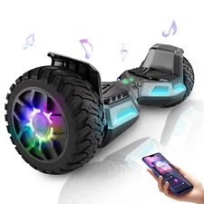 Off Road 8.5'' 400W 7.5MPH Hoverboard Bluetooth Self-Balancing LED Wheel & Light