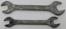 Vintage Yamaha Tool Kit Open End Spanner Wrench Lot X2 10,12,14,17 Motorcycle