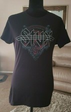 STYX 2015 NORTH AMERICAN TOUR BLACK XL TEE BAND ROSE