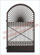 METAL GATE / WROUGHT IRON GATE / METAL GARDEN SIDE GATE / SECURITY DOOR  