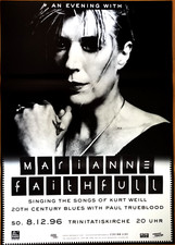 MARIANNE FAITHFULL 1996 BERLIN - orig. Concer...