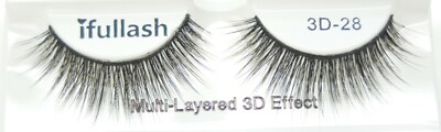ifullash 3D- multidimentional Faux Mink Eyelashes.style #28, 6 pairs or 12 pairs