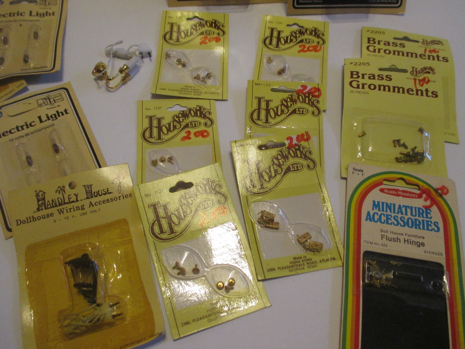 HOUSEWORKS DOLLHOUSE BRASS & MIN. HOUSE LIGHTING LOT eBay
