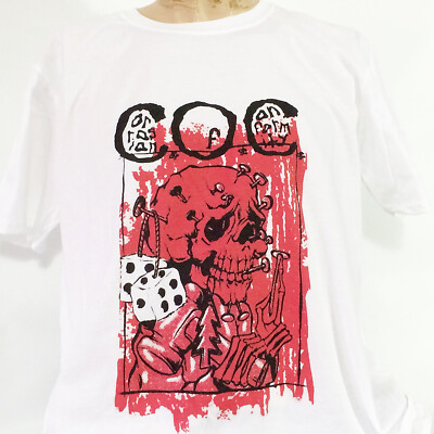 Corrosion of Conformity Metal Rock Short Sleeve White Unisex T-shirt S-3XL
