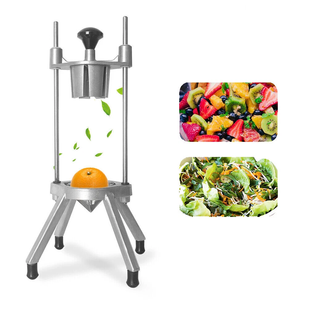 6 Section Commercial Fruit Vegetable Lemon Wedge Cutter Slicer Apple Divider