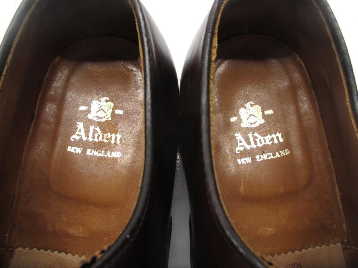 Classic ALDEN 934 plain toe Balmoral oxfords in shell Classic ALDEN 934 plain toe Balmoral oxfords in shell