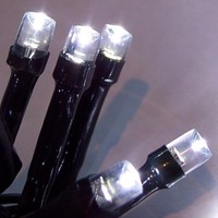 Led Lichterkette 100Er Kaltweiß Kabel GrüN 10M Aussen Mit Timer BA11693 Xmas