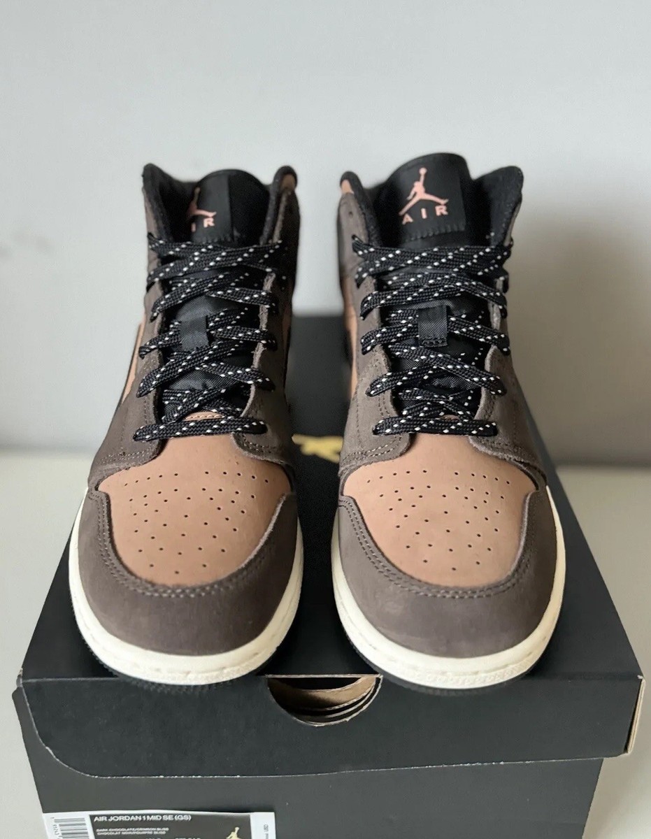 靴 Nike Air Jordan 1 Mid SE Dark Chocolate Nike Air Jordan 1 Mid SE Dark Chocolate Mid-top Men's Retro