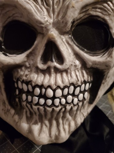 Vintage Pasqua Unlimited Fun World Ghost Face Scheletro Teschio Halloween Infestato - Foto 4 di 12