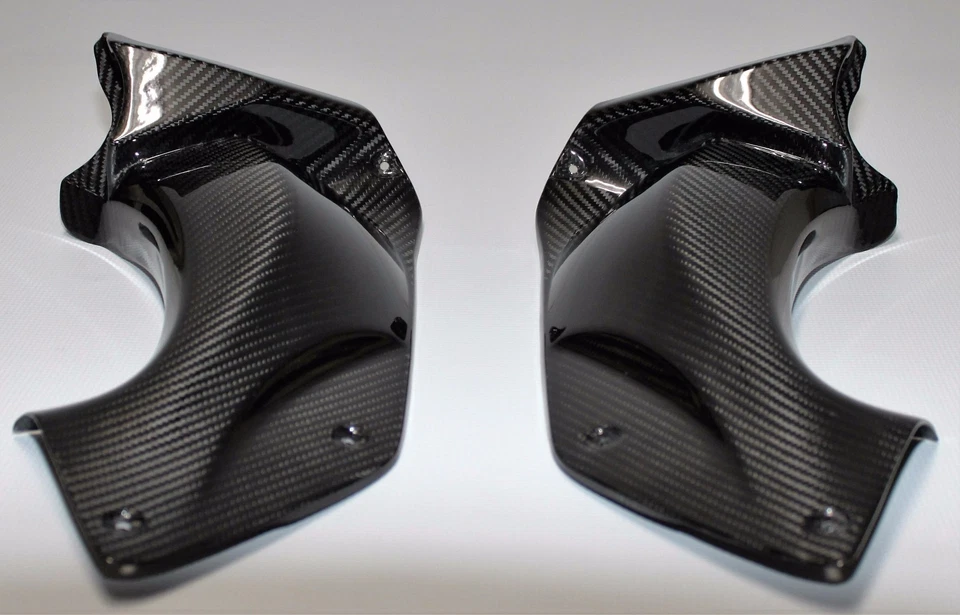 Чехлы воздуховодов для приборной панели 2006–2011 Kawasaki Ninja ZX-14 ZZR1400 — 100% углеродное волокно - Изображение 3 из 4