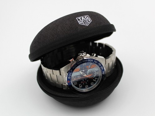 Tag Heuer Black Fabric Shockproof Travel Case - New Genuine - Picture 2 of 4