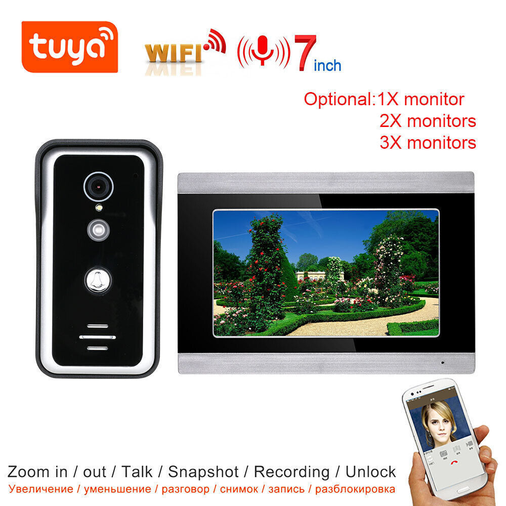 Smart WiFi Video Doorbell with Touchscreen Intercom Entry System  -image
