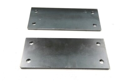 Ankerplatte Stahl Lochplatte Rechteck Fußplatte mit 4x Ø13mm gelocht 2mm-12mm