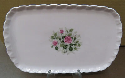 Hutschenreuther : Porcelaine Rose, Plat De Service Rosendekor En Excellent État - Photo 1/4