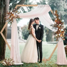 Wooden Wedding Arch 8FT Wedding Ceremony Gorgeous Arbor Backdrop Stand Arch Deco