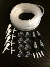 Aquarium Air Line Tubing SUPER KIT. 40' Tubing,Cups,Valves,SEE MORE 