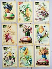 9 Vintage Style Easter Handmade Pocket Letter Cards Scrapbook Journals Crafts