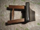 Handcrafted Natural Dark Wood Vintage Tribal Sleep Bench to Support Head & Neck — photo 7