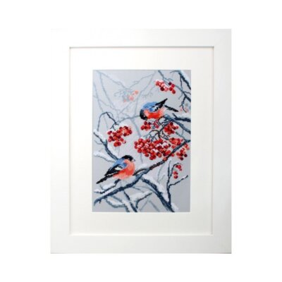 Bullfinches in Rowanberries M578 RTO Counted Cross Stitch Kit