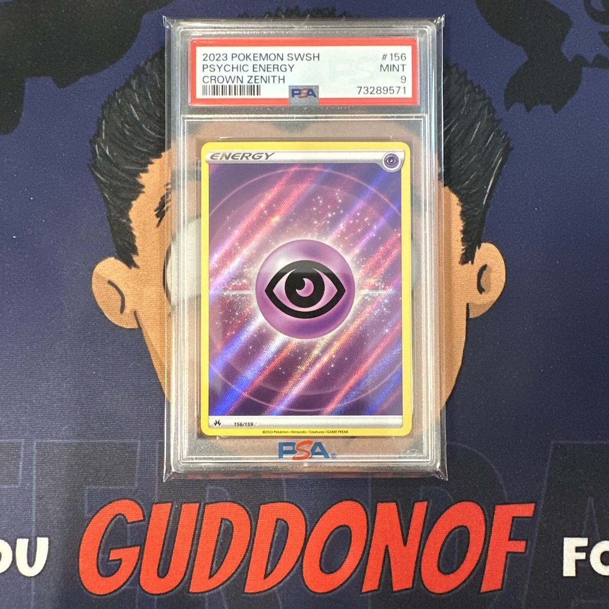 Psychic Energy (Texture Full Art) 156/159 Crown Zenith Holo for