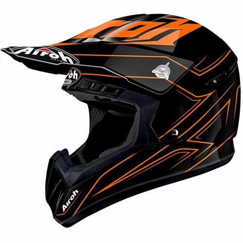 Airoh Switch Off Road Enduro MX Motocross Bike Helmet - Spacer Orange | eBay